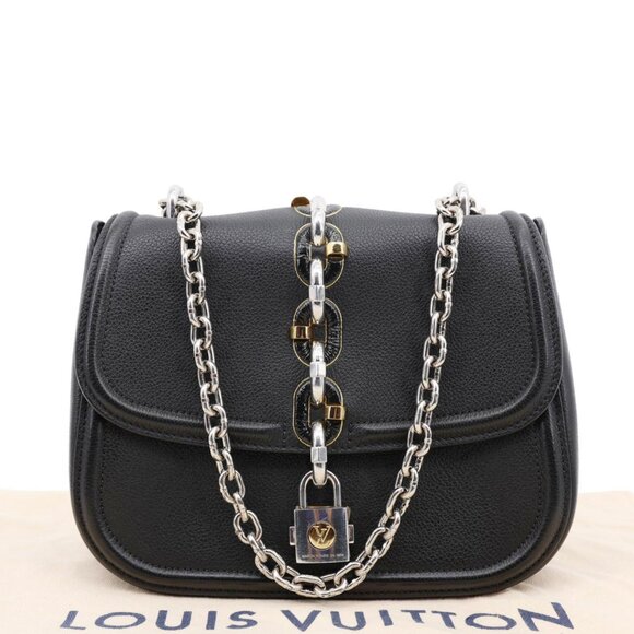 Louis Vuitton  Chain It Leather Crossbody Bag Black - Picture 3 of 13